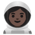 woman astronaut, dark skin tone